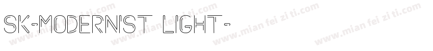 sk-modernist LIGHT字体转换